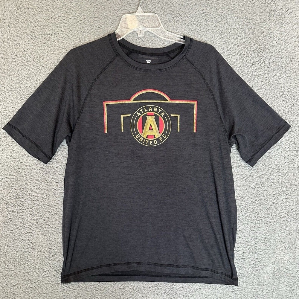 Atlanta United Fanatics Mens T-Shirt Gray Size L Large Graphic Tee Short Sleeve